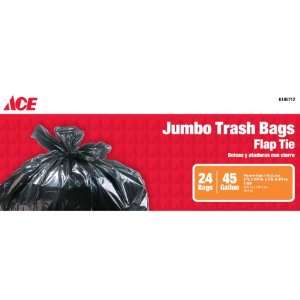 Ace 45 Gal Jumbo Trash Bags   6 Pack 