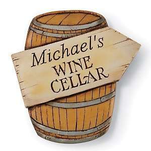  Personalized Wine Cellar Barrel Sign