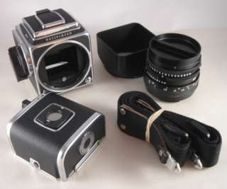 Hasselblad 503CX 503 CX Camera 80mm C T* Lens Shade A12 Strap Set 