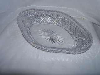 Lead Crystal Oval Bowl for Marshall Fields Wst. German  