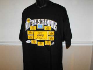NEW Los Angeles Lakers XLarge XL 2009 CHAMPS Shirt 2DC  