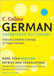 Collins German Unabridged Dictionary, (0061374903), Harpercollins 