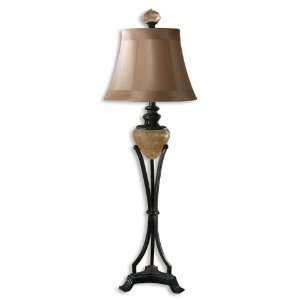 Uttermost 40 Inch Aberly Lamp In Heavily Translucent Resin w/ Carved 