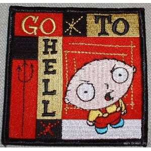  Family Guy TV Show Stewie Go to Hell Embroidered PATCH 