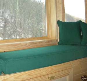   Custom Window Seat Cushion (91 to 100 in width ),Box Style Corded