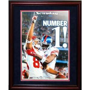  David Tyree and Plaxico Burress #1 Cherry Framed 