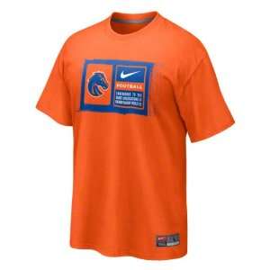  Boise State Broncos Orange Nike Football Sideline Team 