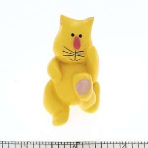     Resin Yellow Cat Knob(Jvj80014) Painted Acrylic