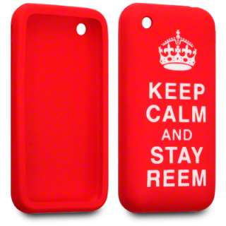 KEEP CALM AND STAY REEM RUBBER CASE FOR IPHONE 3G/3GS  