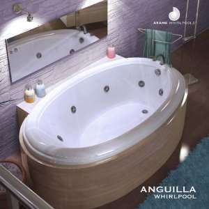   Anguilla Anguilla 60 Drop In Whirlpool Bath Tub with 8 Adjustable