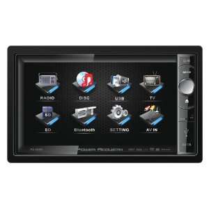  POWER ACOUSTIK PD 650B Double DIN Multimeadia Source with 