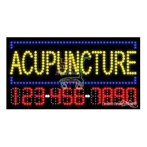  Acupuncture LED Business Sign 17 Tall x 32 Wide x 1 
