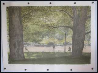 Harold Altman 1924 2003 Listed Aquatint * Trees II *  