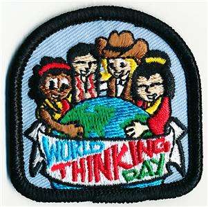 Girl WORLD THINKING DAY PEOP Patches Crests SCOUT/GUIDE  