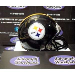 James Harrison (Pittsburgh Steelers) Autographed Football Mini Helmet