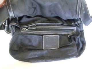 COACH SoHo East West Soft Leather Flap Bag Purse #3653  