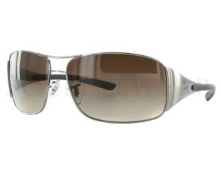 NEW Rayban RB 3320 041 13 64 3N Brushed Pewter / Brown Sunglasses 