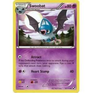  Pokemon Black & White Single Card Swoobat #51 Uncommon 