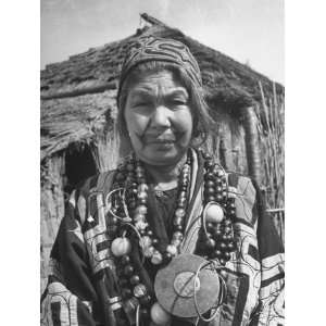 Wife of Ainu Village Chief. the Ainu are the Indigenous People of 