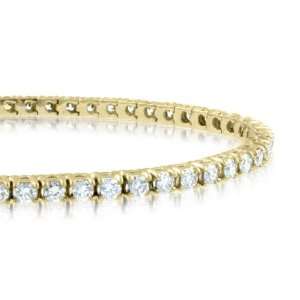  Diamond Bracelet in 18k Yellow Gold Tennis Bracelet (G, SI1, 3.38 