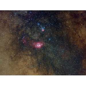  Widefield view of nebulae in Sagittarius. by Stocktrek 