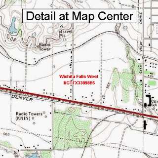  USGS Topographic Quadrangle Map   Wichita Falls West 