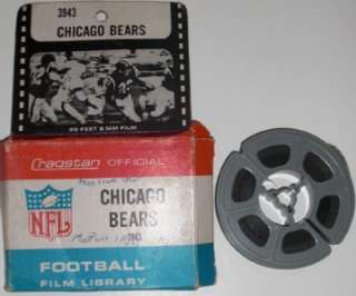 Cragstan Vintage Chicago Bears Football Film 8mm 3943  