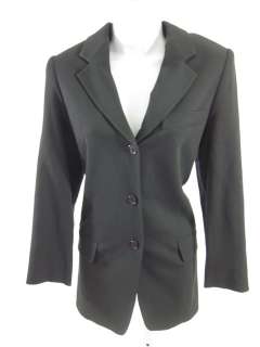 DKNY Dark Forest Green Button Blazer Jacket Coat Size 4  