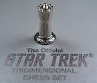 franklin mint star trek 3d chess silver pla ted rook $ 12 99 listed 