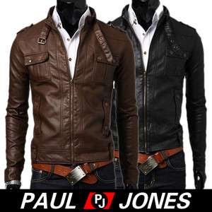   Fit Jacket Coat Leather Like,Man Motorcycle Rider Outerwear  