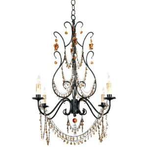  Arteriors   Carmona   Chandelier   Black   89503