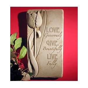  Live Fully Stone Plaque by Carruth Studio