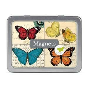 Cavallini Magnet Set Butterflies, 24 Assorted Magnets Packaged in a 