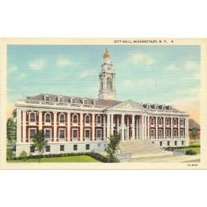   1940s Vintage Postcard City Hall Schenectady New York 