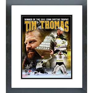  Bruins Tim Thomas 2011 Conn Smythe Trophy Winner Framed 