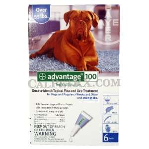  12 MONTH Advantage II Flea Control for Dogs Over 55 lbs 