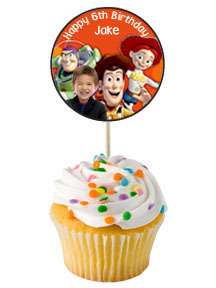 TOY STORY CUPCAKE TOPPERS BIRTHDAY INVITATIONS  