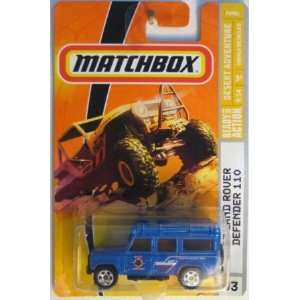 Matchbox Desert Adventure Series #83 97 Land Rover Defender 110 Blue 
