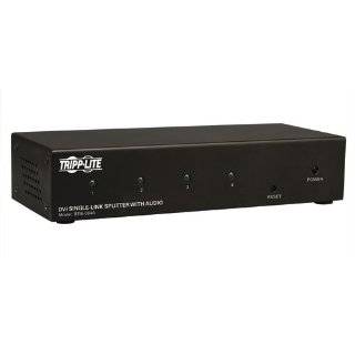 Tripp Lite B116 004A 4 Port DVI Single Link Video Audio Splitter 