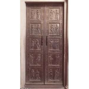   Donatello   24 x 44 inches   Door with the representation of Martyrs