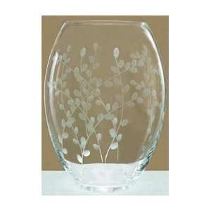  Etched Glass Vase Patio, Lawn & Garden