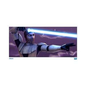    Star Wars Clone Wars Obi Wan Lightsaber Print Toys & Games