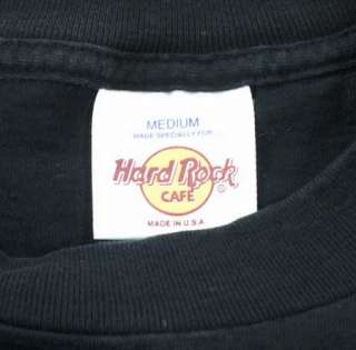 Hard Rock Cafe T Shirt M Black Classic Logo Orlando Medium  