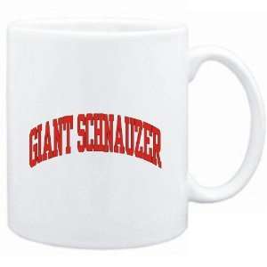  Mug White  Giant Schnauzer ATHLETIC APPLIQUE / EMBROIDERY 