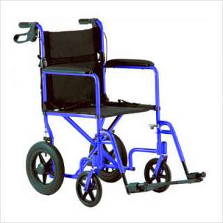 Invacare Aluminum Transport Wheel Chair with 12 Rear Wheels Red 