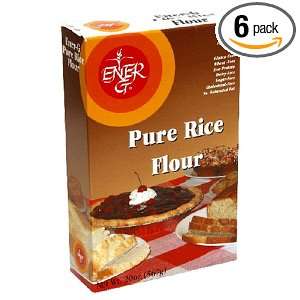 Ener G Foods White Rice Flour, 20 Ounce (Pack of 6)  