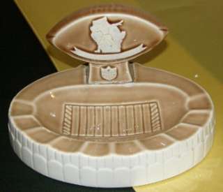 GREEN BAY PACKERS VINTAGE 1960 CERAMIC ASHTRAY WEICO CO  