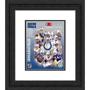 Framed 2007 AFC South Champs Indianapolis Colts Photograph  