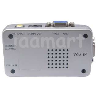 PC Laptop VGA to TV Adapter Converter Video Switch Box  
