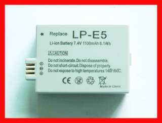   Battery for Canon Lp E5 Eos Rebel Xs T1I 450D 886424300830  